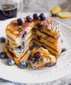 Alternative view of Kentucky Blueberry Protein Pancakes (Sausage Links)