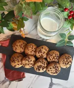 Jacked-Chip Peanut Butter Cookies